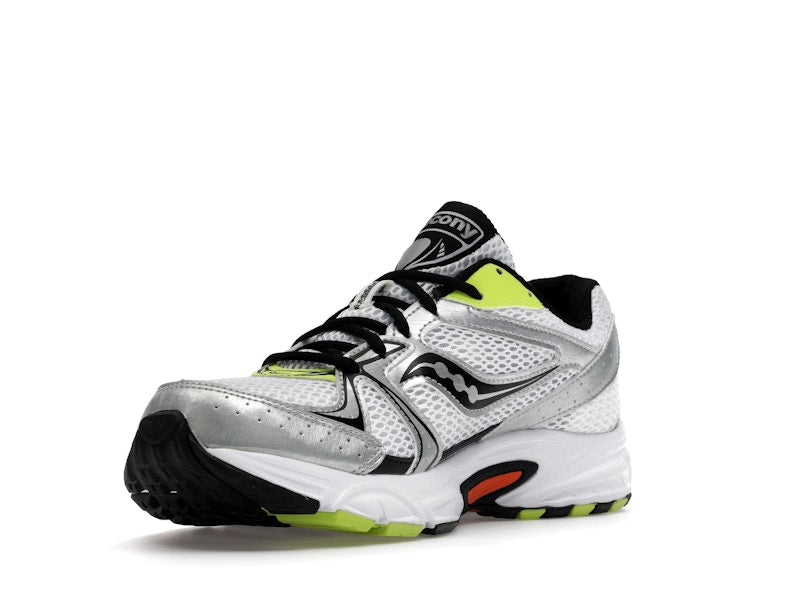 Saucony Grid Ride Millennium White Silver Lime Orange