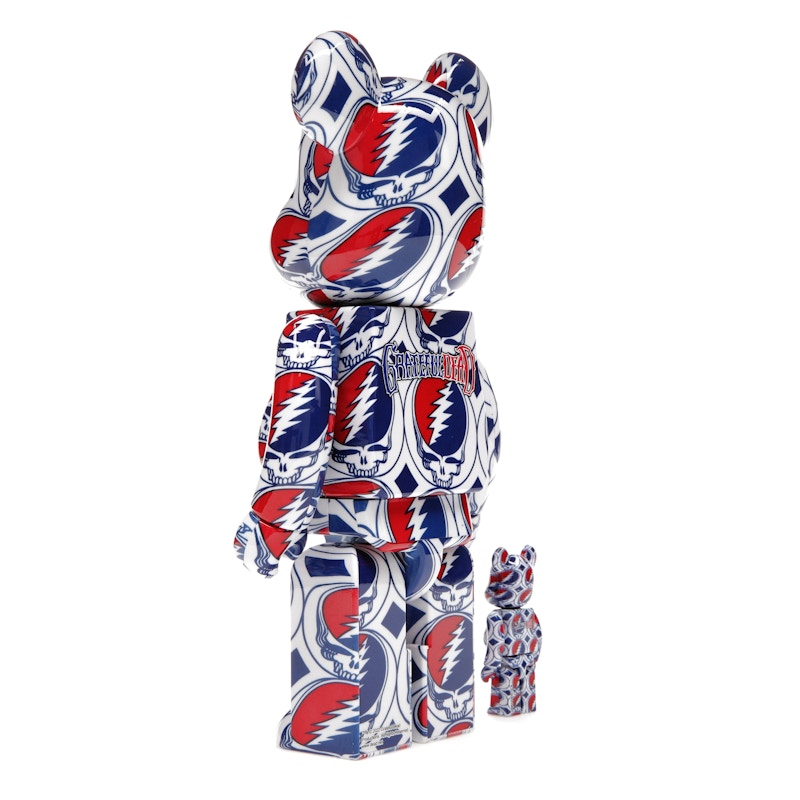 Bearbrick x Grateful Dead (Steal Your Face) 100% & 400% Set