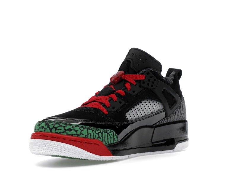 Jordan Spizike Low Black Classic Green White Varsity Red