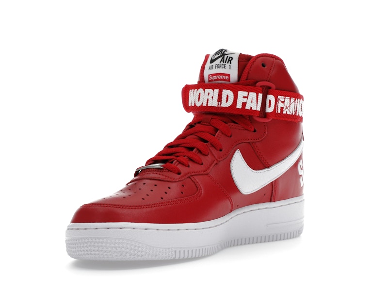 Nike Air Force 1 High Supreme World Famous Red