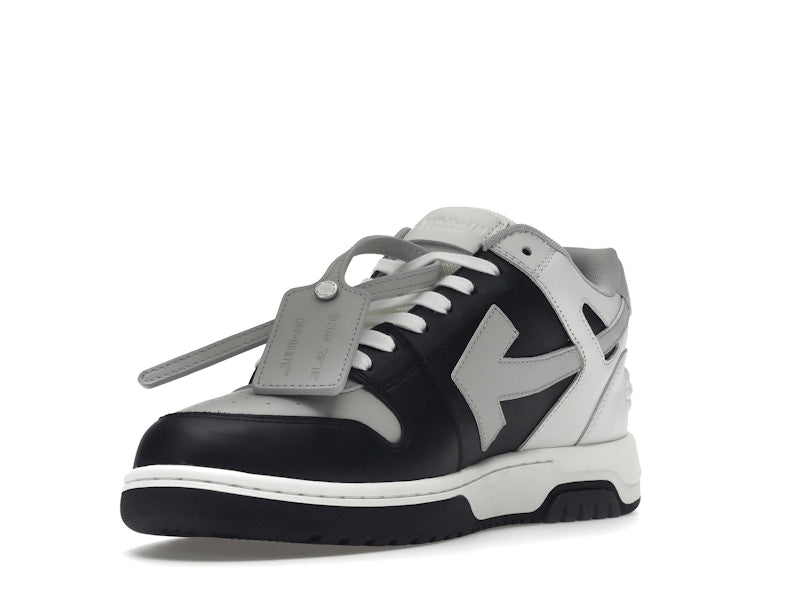 OFF-WHITE Out Of Office OOO Low Tops Light Grey Black