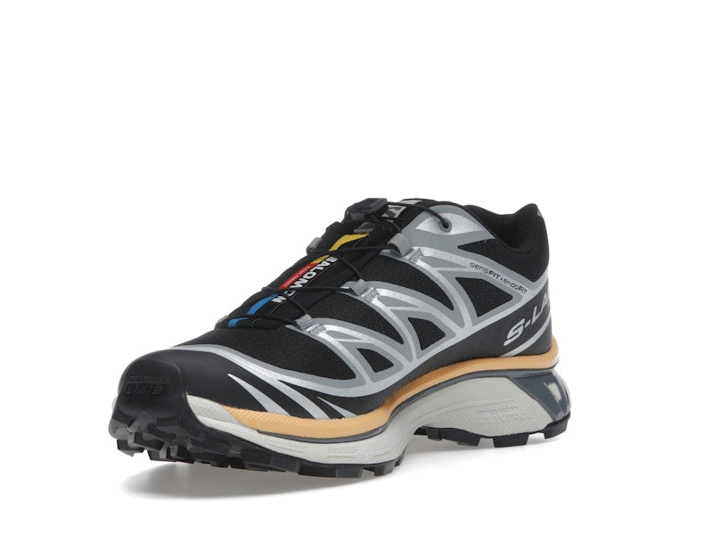 Salomon XT-6 Black Footwear Silver Warm Apricot