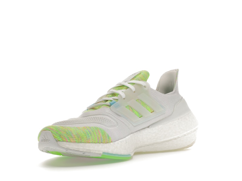 adidas Ultra Boost 22 White Bliss Blue Solar Green