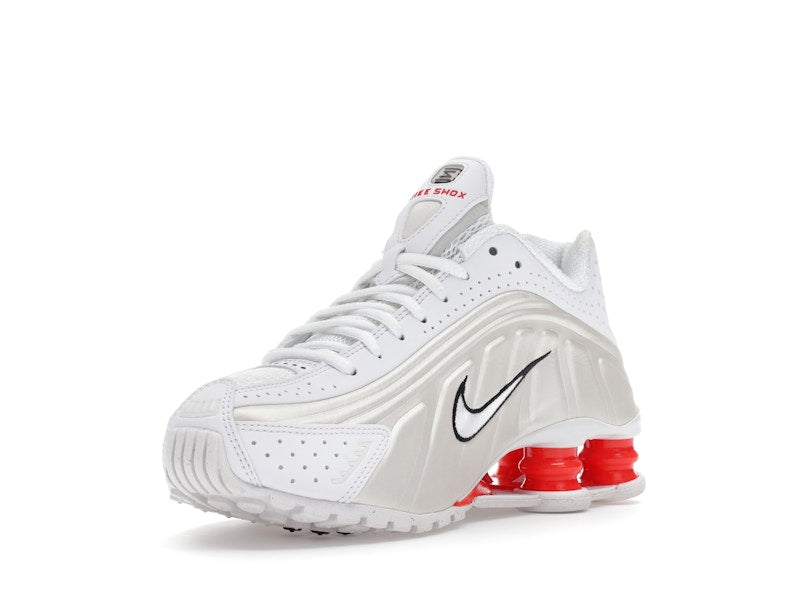 Nike Shox R4 White Phantom Picante Red (Women's)