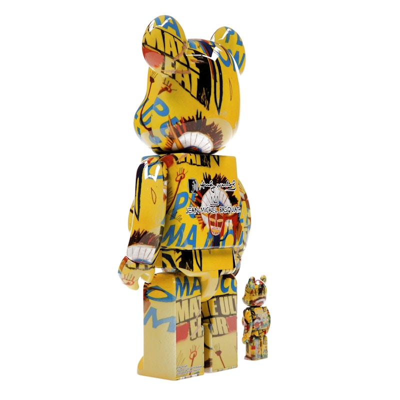 Bearbrick Andy Warhol x Jean-Michel Basquiat #3 100% & 400% Set