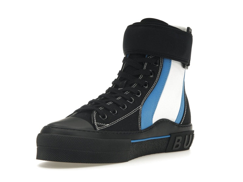 Burberry Sub High-Top Laced-Up Trainer Black Blue White