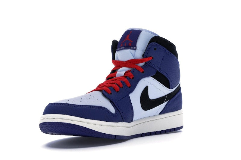 Jordan 1 Mid Deep Royal Blue Black