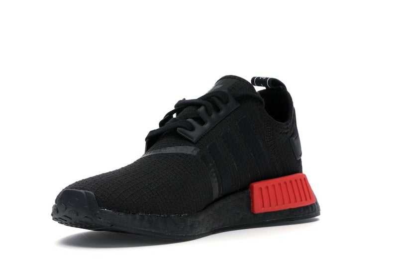 adidas NMD R1 Core Black Lush Red