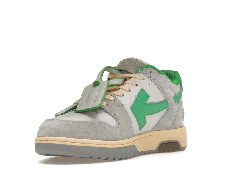 OFF-WHITE Out Of Office OOO Low Tops Light Grey Green