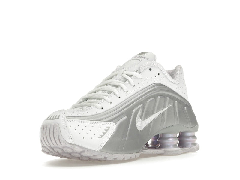 Nike Shox R4 White Metallic Platinum Barely Grape (Women's)
