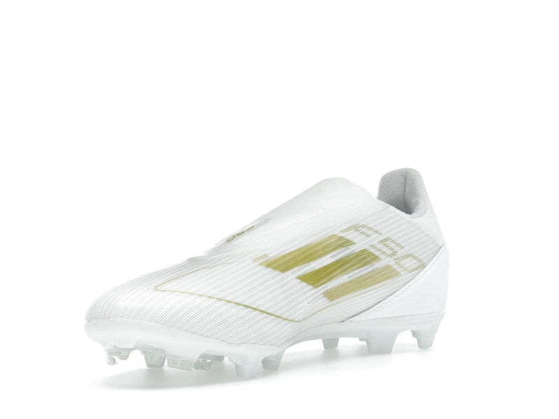 adidas F50 League Laceless Firm/Multi-Ground Cloud White Gold Metallic