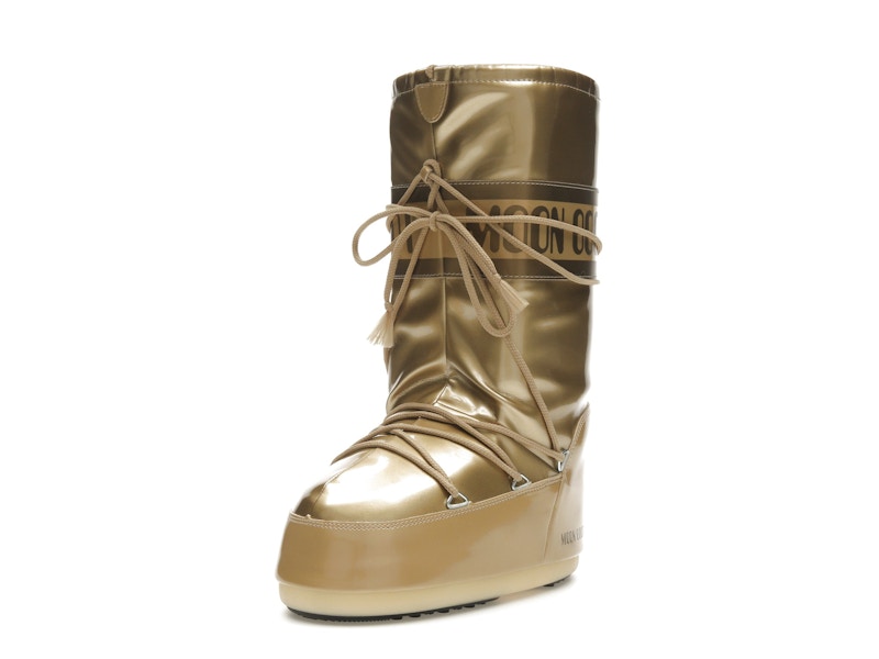 Moon Boot Icon Vinile Boot Metallic Gold