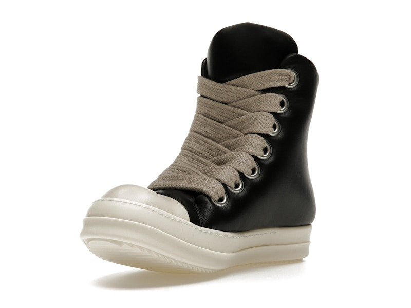 Rick Owens Jumbo Lace Padded Sneaks Black Milk
