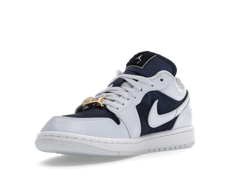 Jordan 1 Low SE Football Grey White Gym Red Midnight Navy (Women's)