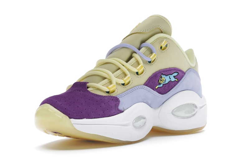 Reebok Question Low BBC Ice Cream Running Dog Yellow Purple