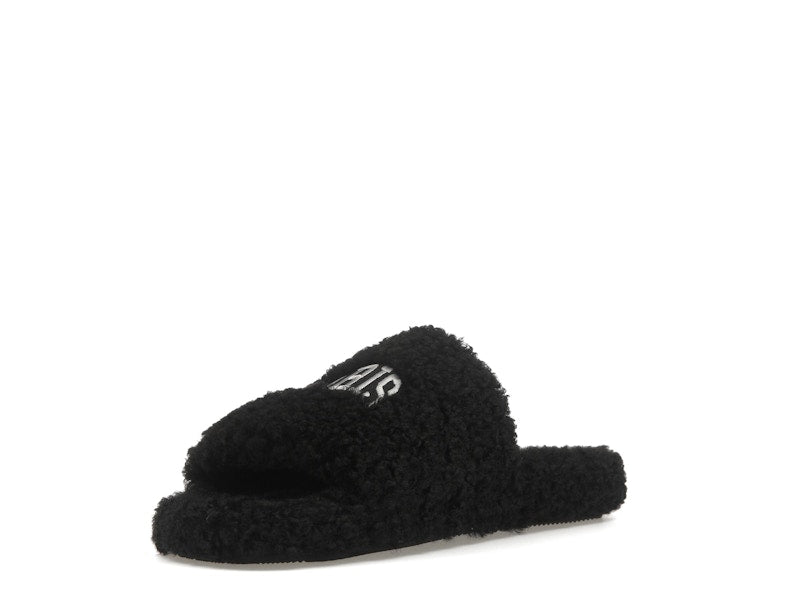 Balenciaga Paris Furry Slide Black (Women's)