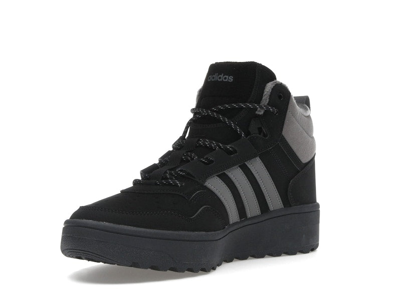adidas Hoops 4.0 Mid Black Grey Four