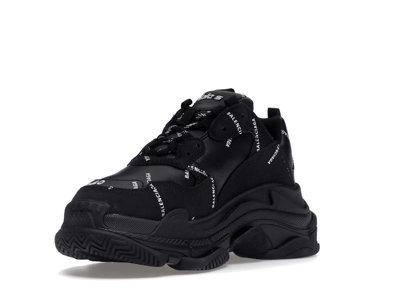 Balenciaga Triple S Black Logo (Women's)