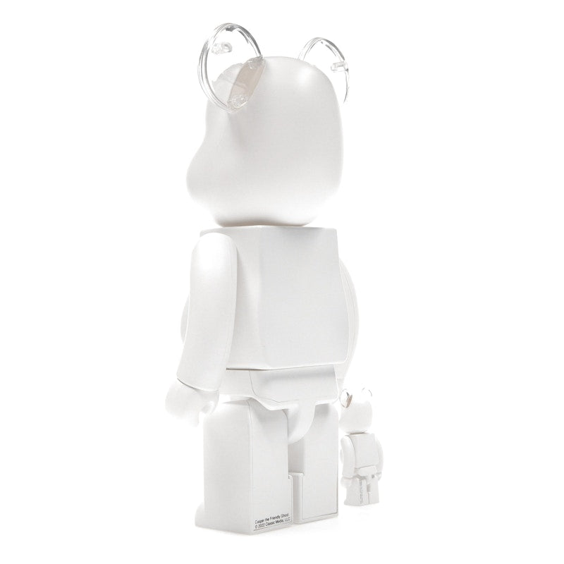 Bearbrick Casper the Friendly Ghost 100% & 400% Set White