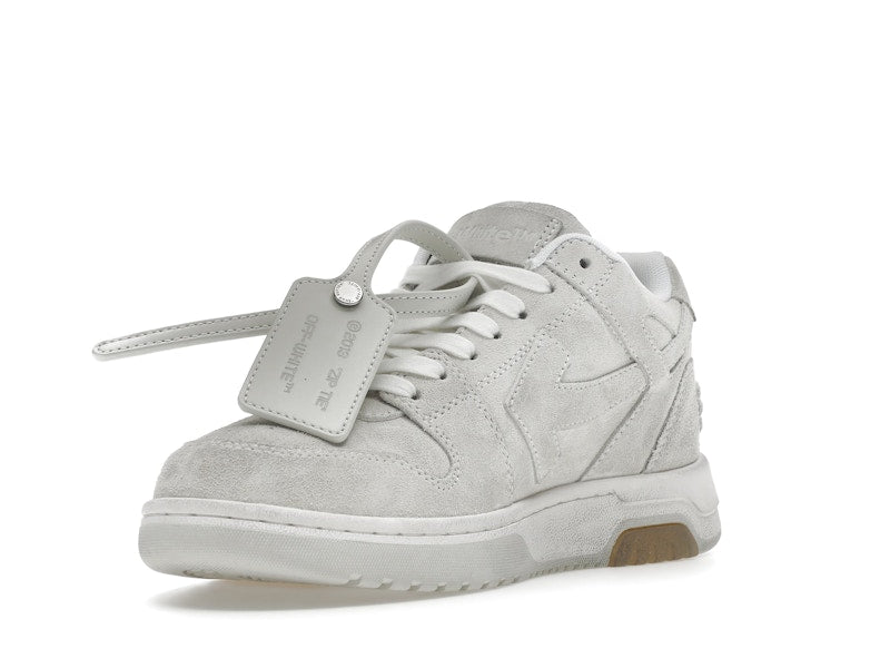 OFF-WHITE Out Of Office OOO Low Tops Vintage Suede Destressed White