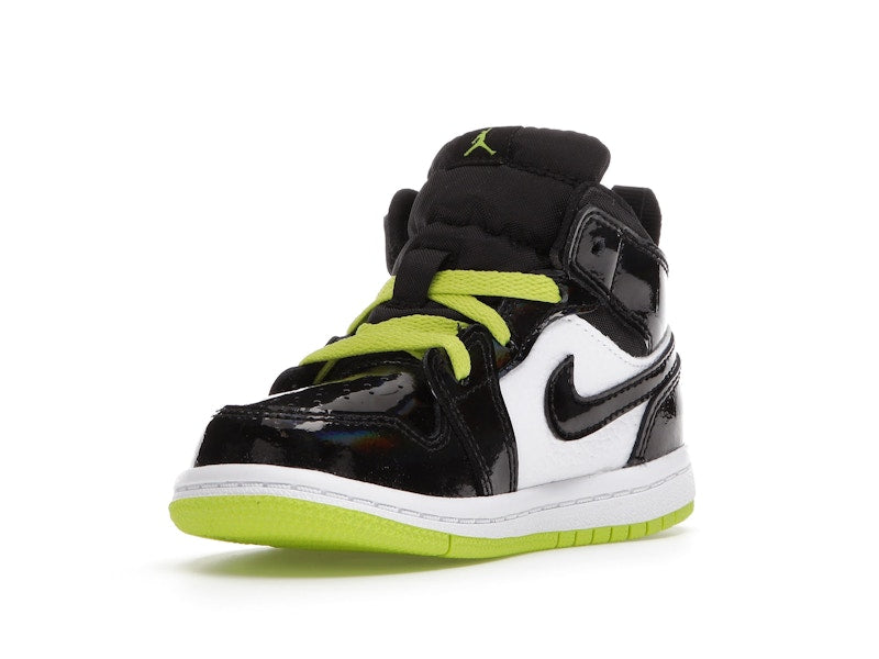 Jordan 1 Mid Black Cyber Mystic Green (TD)