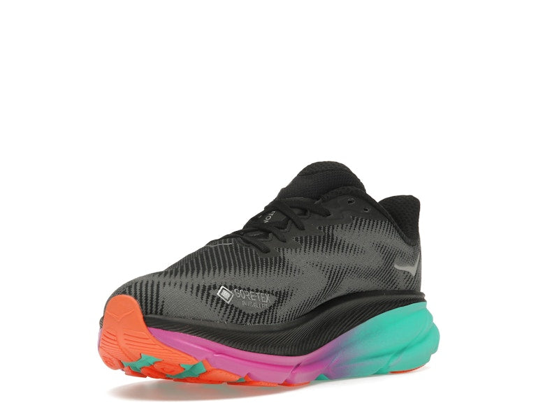 Hoka One One Clifton 9 Gore-Tex Black Electric Aqua (Women's)