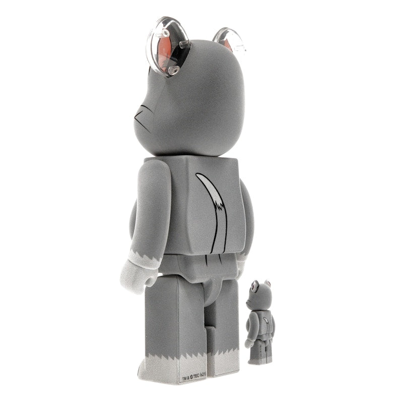 Bearbrick Tom and Jerry: Tom Flocky 100% & 400% Set