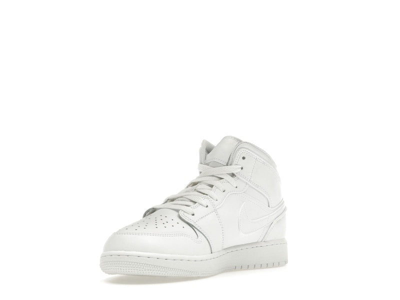 Jordan 1 Mid Triple White (2023) (GS)