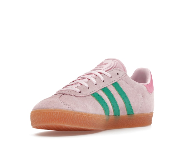 adidas Gazelle Clear Pink Court Green (GS)