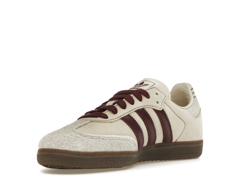 adidas Samba OG Wonder White Maroon (Women's)