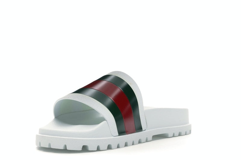 Gucci Web Slide Sandal White