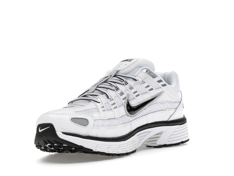 Nike P-6000 White Metallic Silver Black