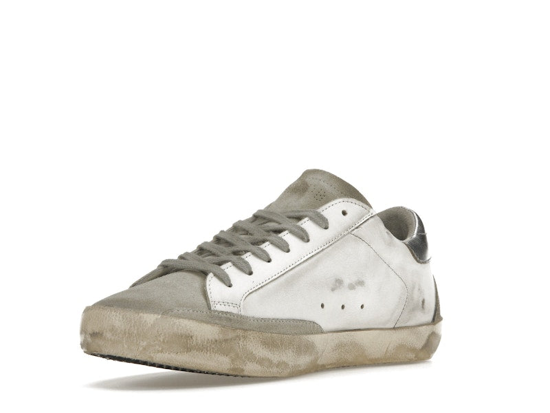 Golden Goose Super-Star White Elecctric Blue Silver