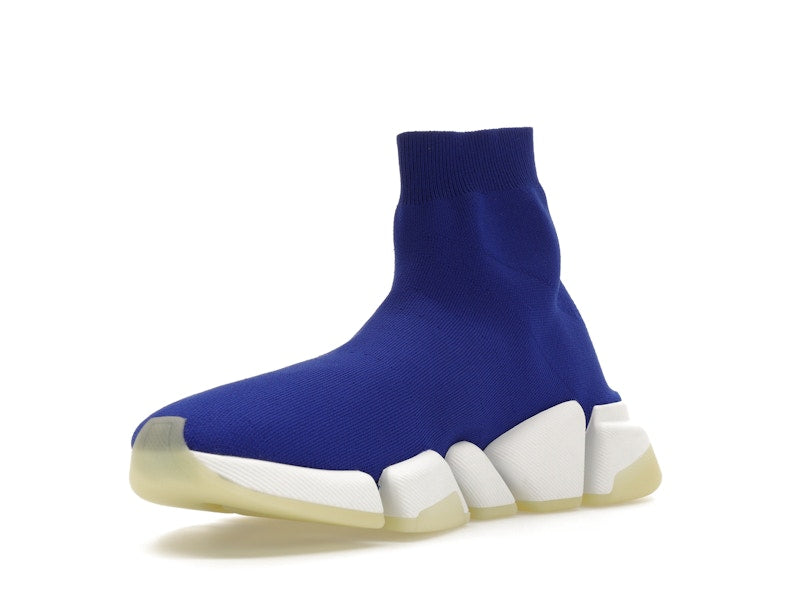 Balenciaga Speed 2.0 Recycled Knit Blue Glow
