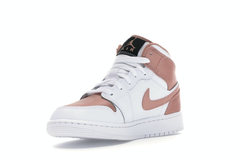 Jordan 1 Mid White Rose Gold (GS)