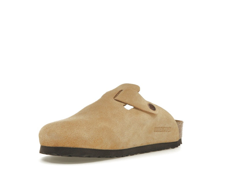 Birkenstock Boston Suede Latte Cream