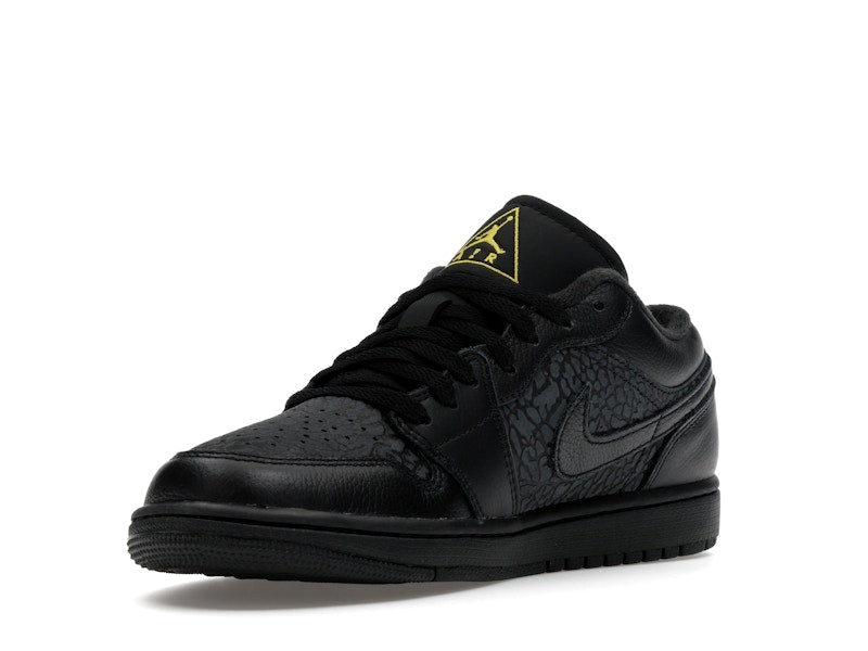 Jordan 1 Low Black Elephant Print