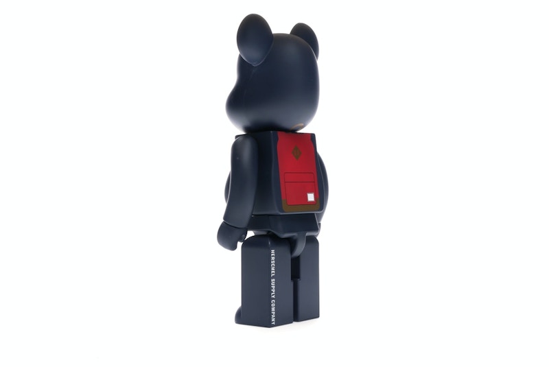 Bearbrick Medicom Herschel Peacoat 100% & 400% Set Navy