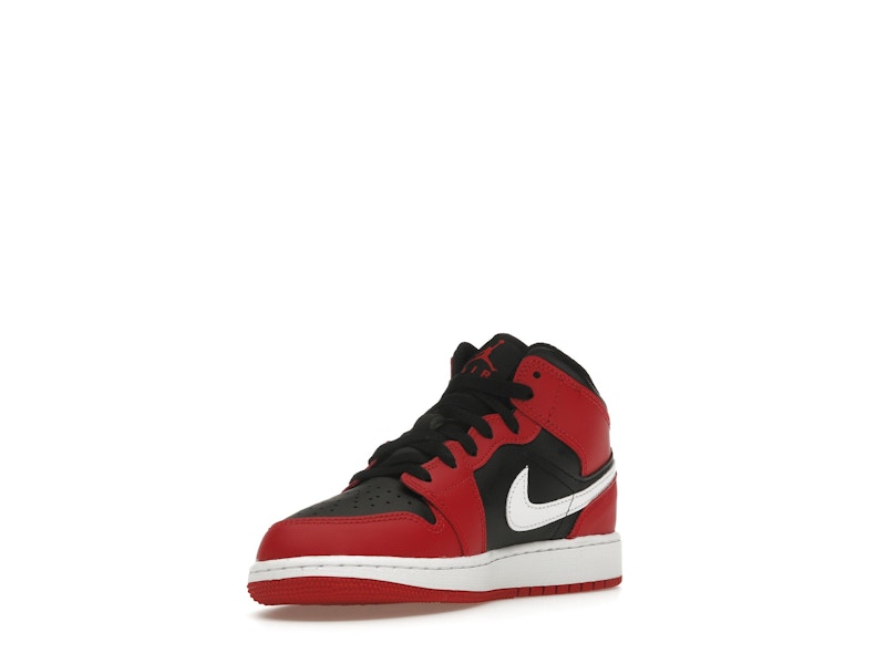 Jordan 1 Mid Gym Red Black White (GS)