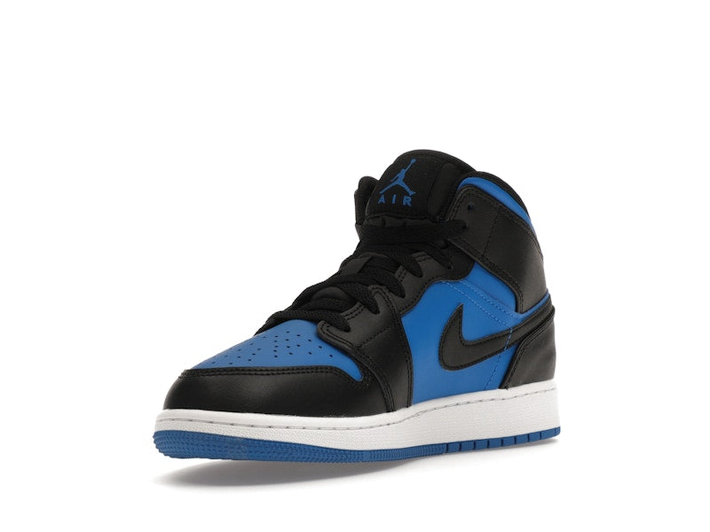 Jordan 1 Mid Black Royal Blue (GS)