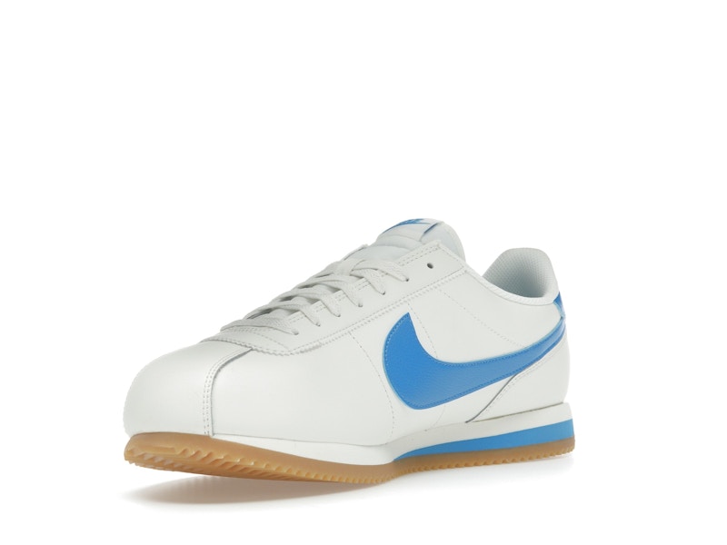 Nike Cortez Leather Sail Gum Yellow Light Photo Blue