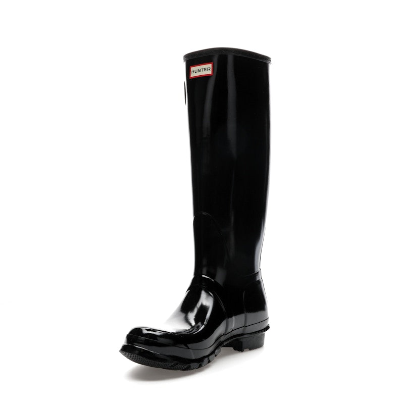 Hunter Original Tall Gloss Rain Boots Black (Women's)