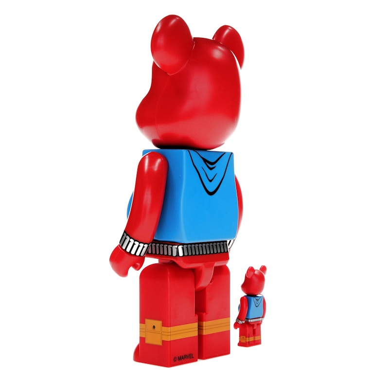 Bearbrick x Marvel Spider-Man Scarlet Spider 100% & 400% Set