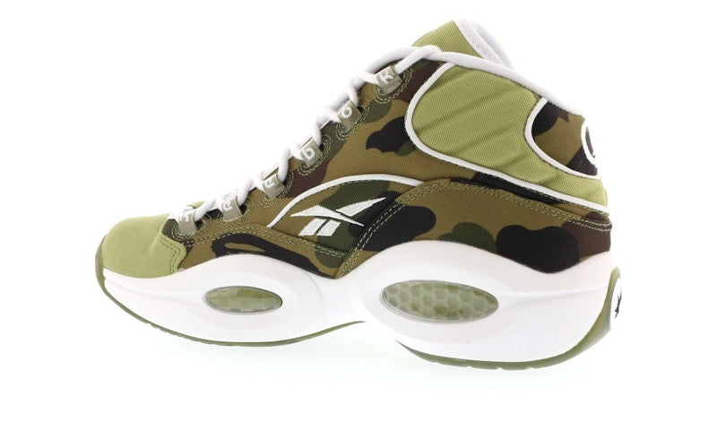 Reebok Question Mid mita sneakers X Bape 1st Camo
