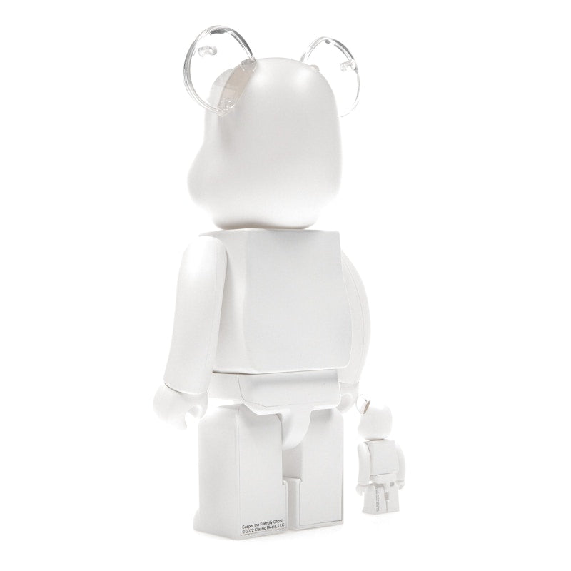 Bearbrick Casper the Friendly Ghost 100% & 400% Set White