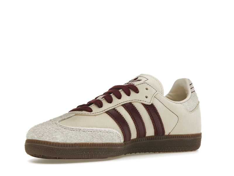 adidas Samba OG Wonder White Maroon (Women's)