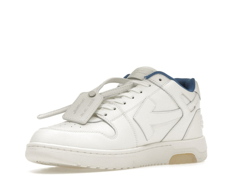 OFF-WHITE Out Of Office "OOO" Low Tops For Walking White White Dark Blue SS22