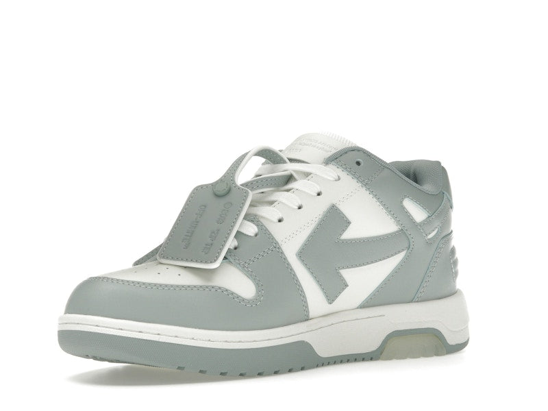 OFF-WHITE Out Of Office OOO Low Tops White Grey