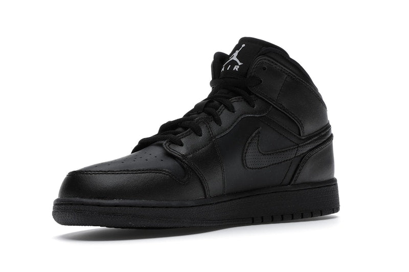 Jordan 1 Retro Mid Black (2016) (GS)