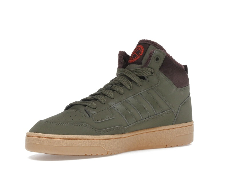 adidas Rapid Court Mid Winterized Olive Strata Shadow Brown Gum